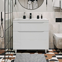 Vivon Тумба с раковиной Shelly 90 белая